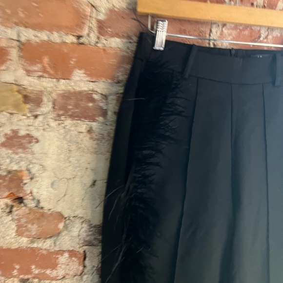 Hanifa Black Feather Ava Trousers NWT - Picture 7 of 7